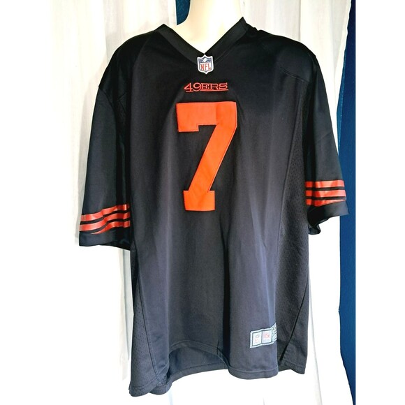 Colin Kaepernick #7 San Francisco 49ers NFL NIKE Football Black Game Jersey 3XL - Picture 2 of 7